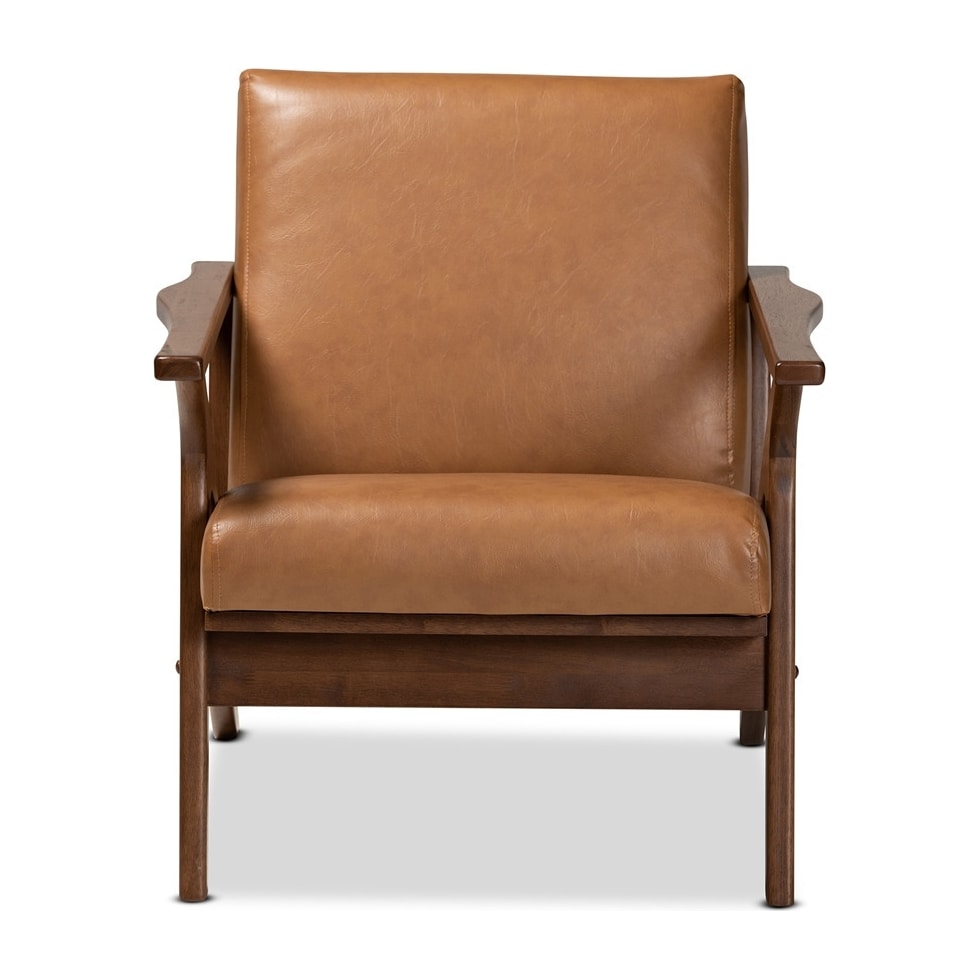 light brown accent chair   