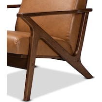 light brown accent chair   