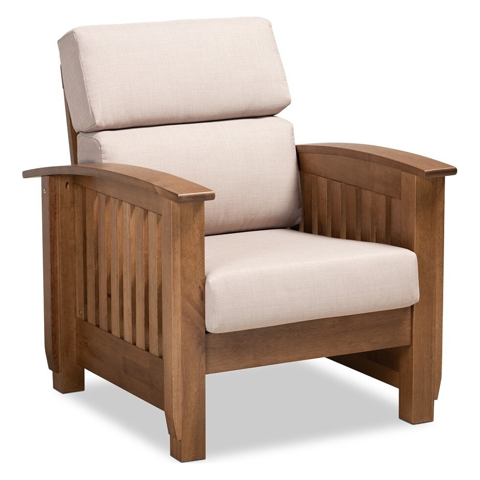 light brown accent chair   