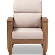 light brown accent chair   