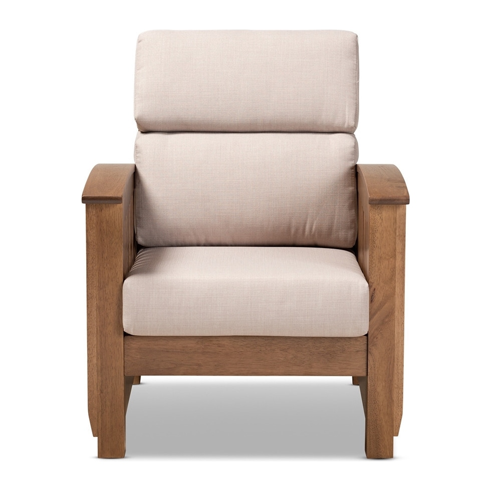 light brown accent chair   