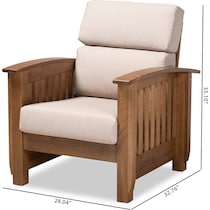 light brown accent chair   