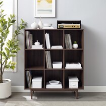 light brown bookcase   