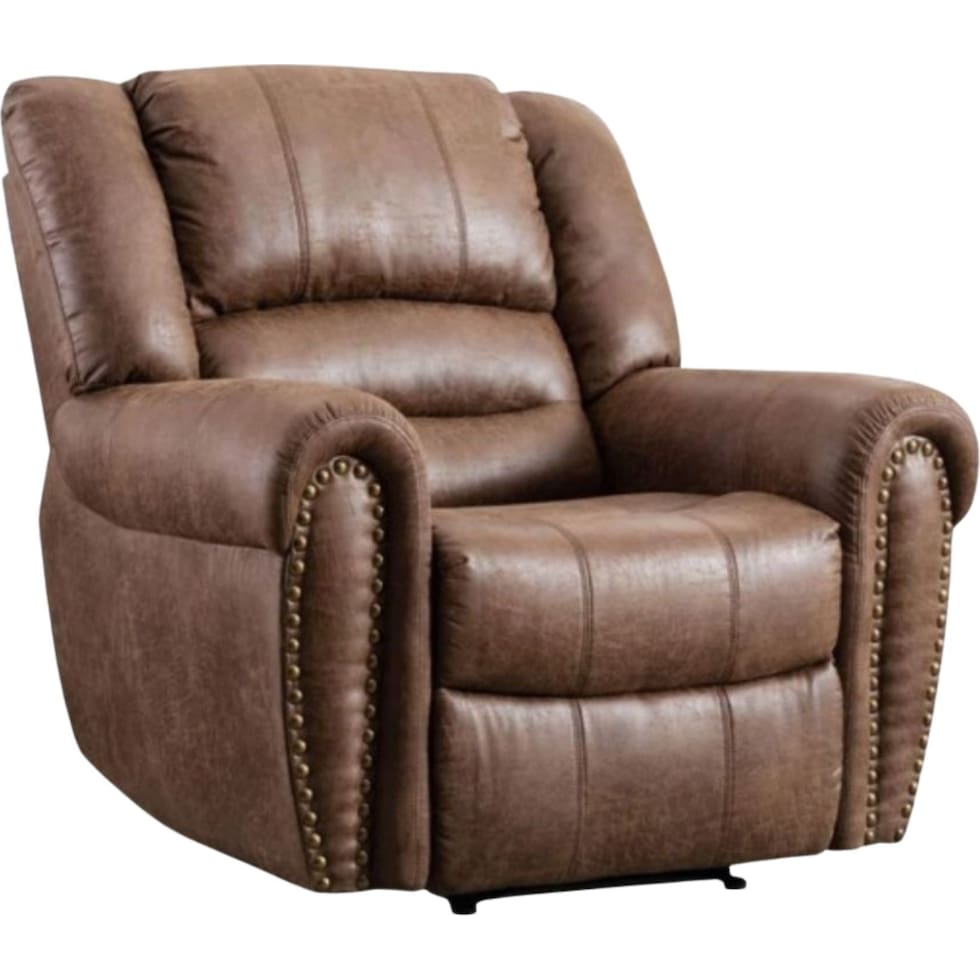 light brown manual recliner   