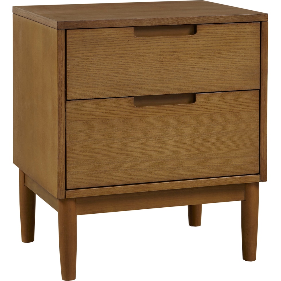 light brown nightstand   