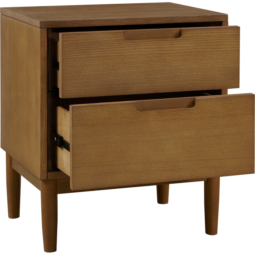 light brown nightstand   