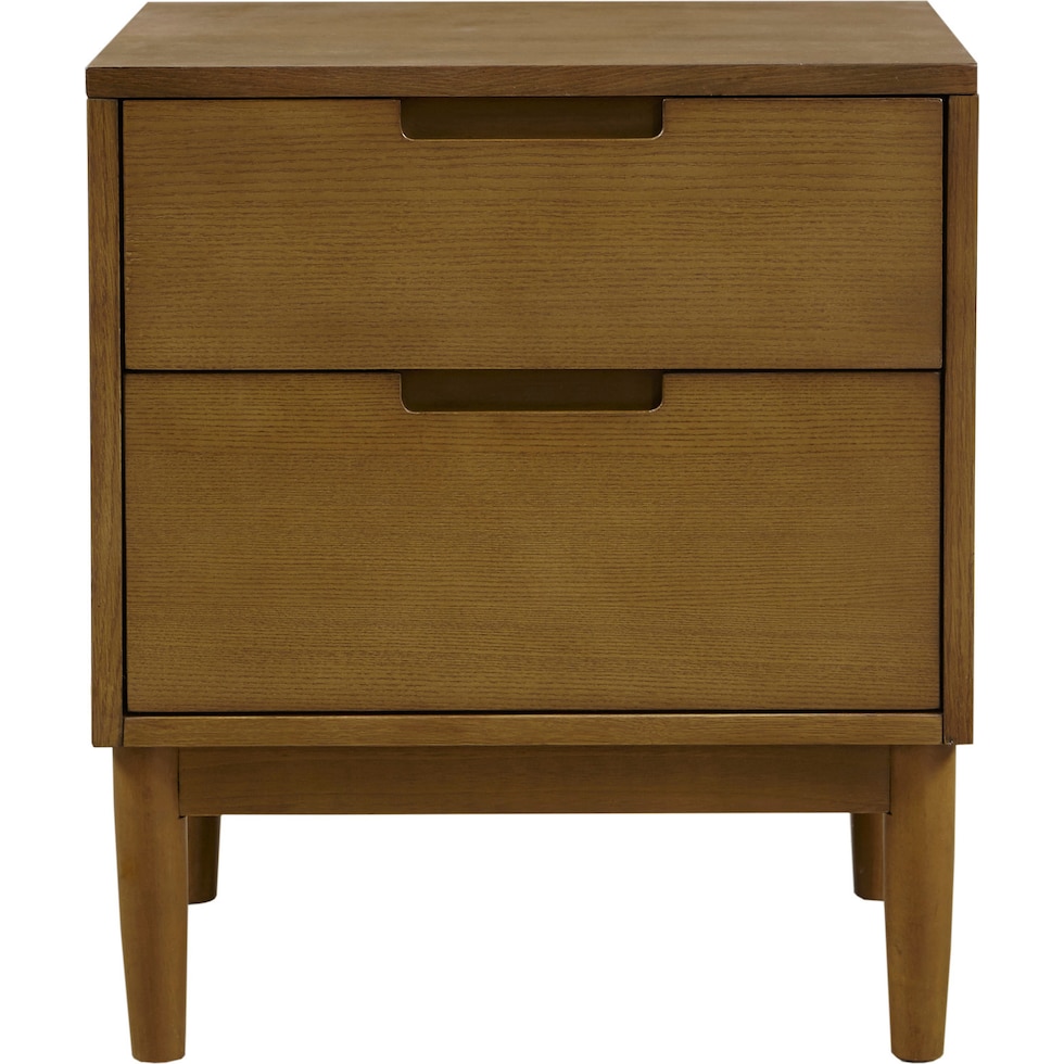 light brown nightstand   