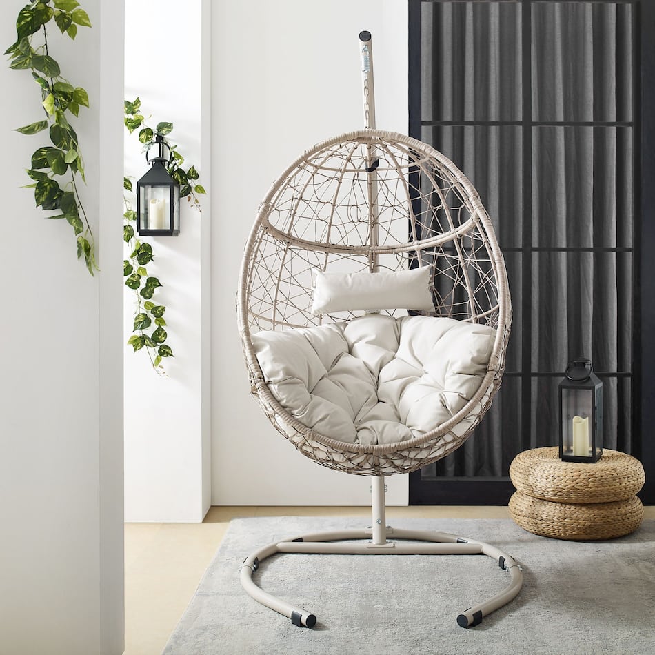 Hanging Indoor/Outdoor Egg Chair | American Signature Furniture