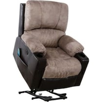 light brown power lift chair   