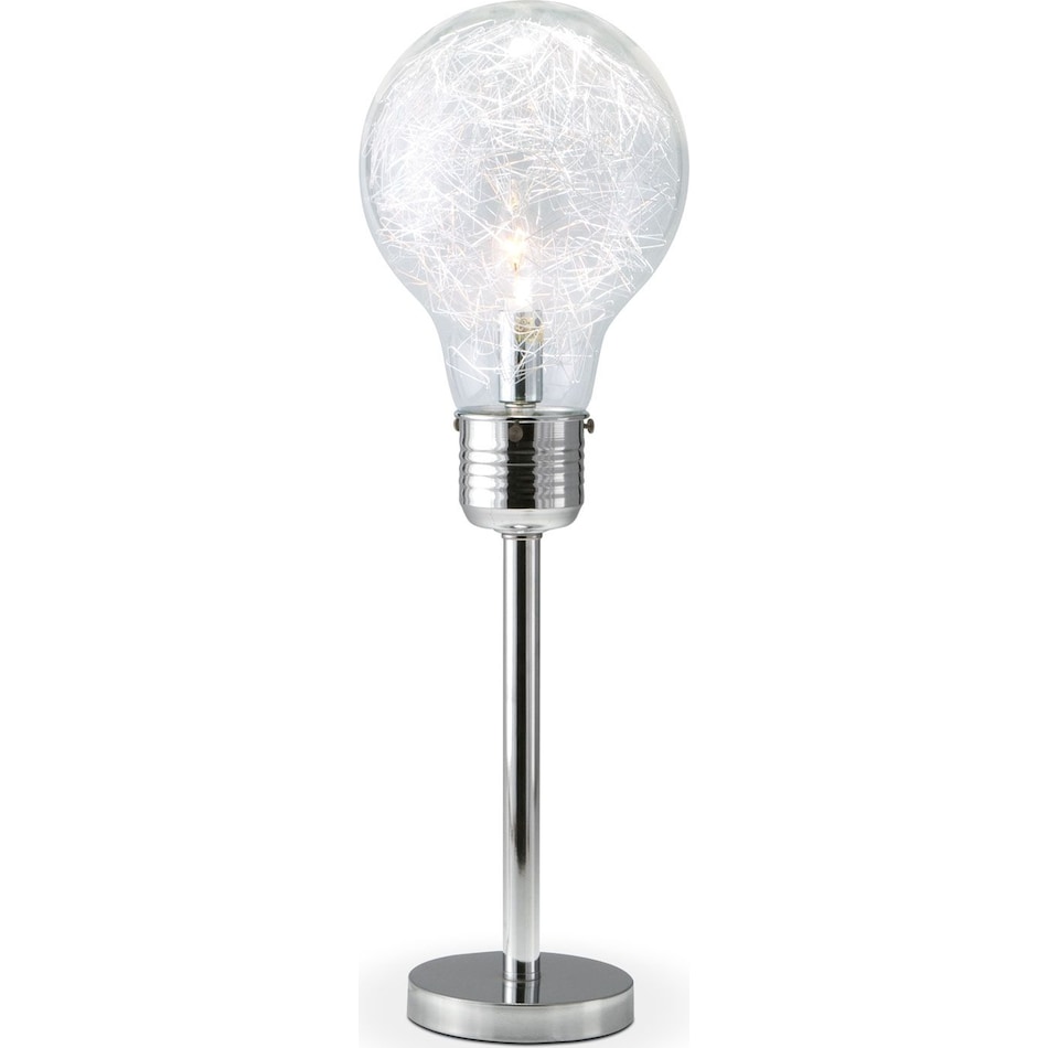 light bulb metal table lamp   