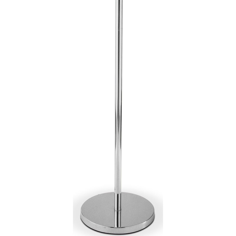 light bulb silver floor lamp   