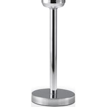 light bulb silver table lamp   