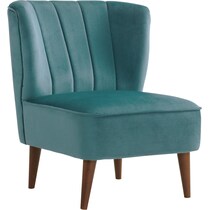 lillia blue accent chair   