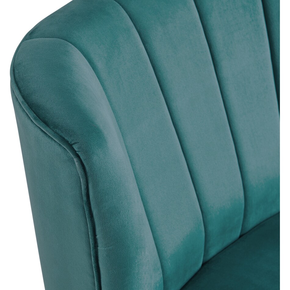 lillia blue accent chair   