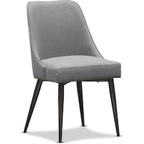 lillian gray upholstered side chair   