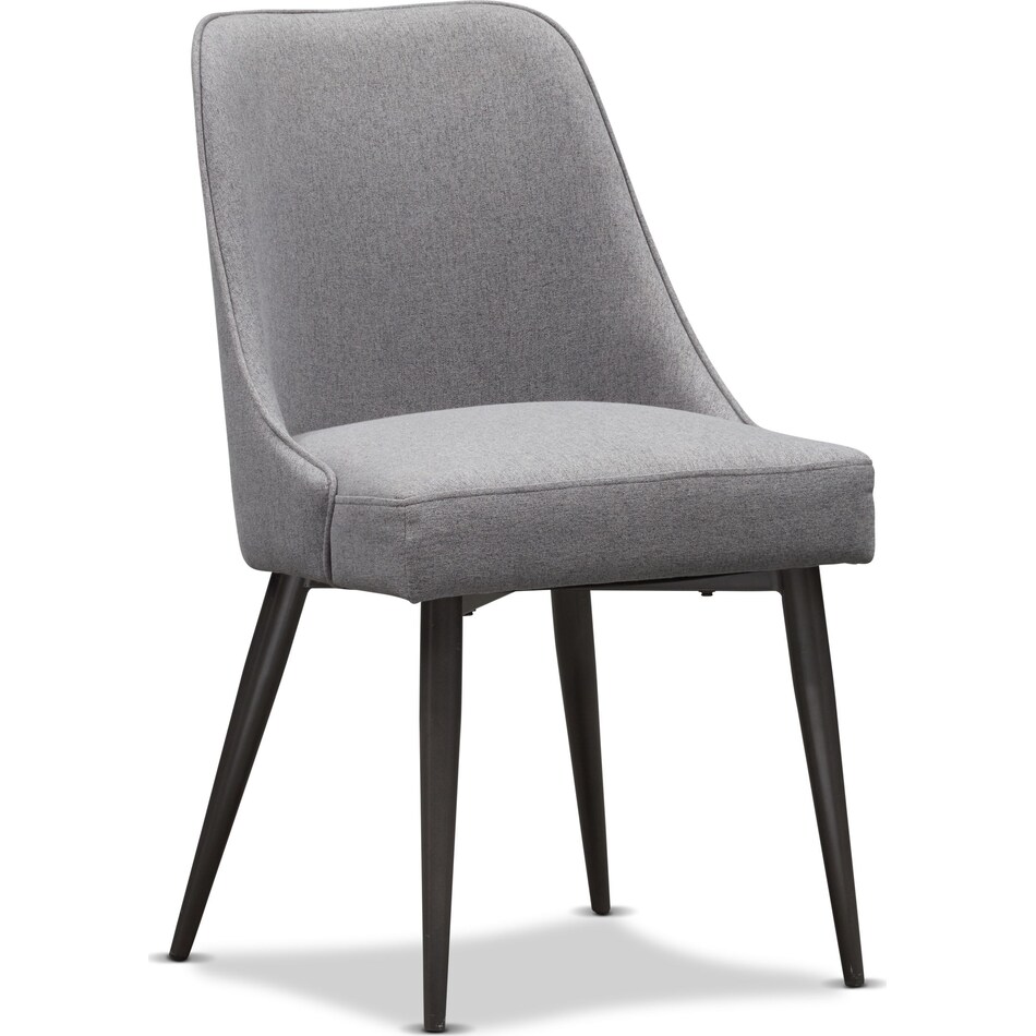 lillian gray upholstered side chair   