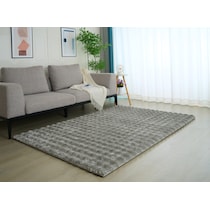 lilly gray area rug  x    