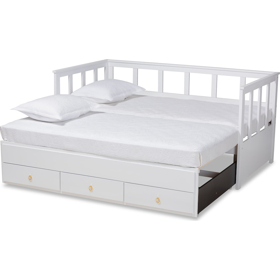 lilou white twin bed   