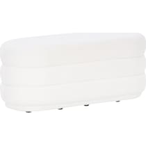 lilymae white ottoman   