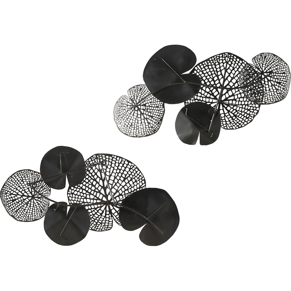 lilypad multicolor wall art   