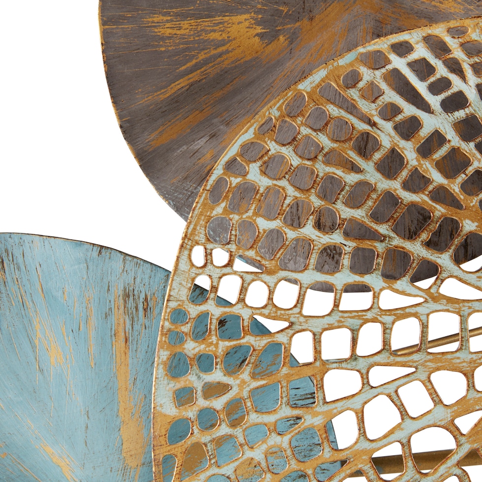 lilypad multicolor wall art   