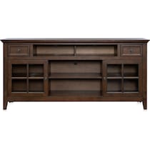 lincoln tables dark brown tv stand   