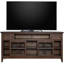 lincoln tables dark brown tv stand   