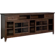 lincoln tables dark brown tv stand   