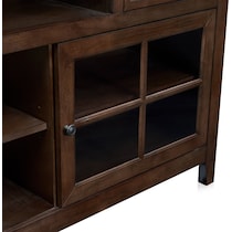 lincoln tables dark brown tv stand   