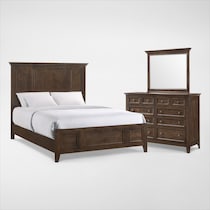 lincoln dark brown  pc king bedroom web   