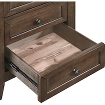 lincoln dark brown  pc full bedroom   
