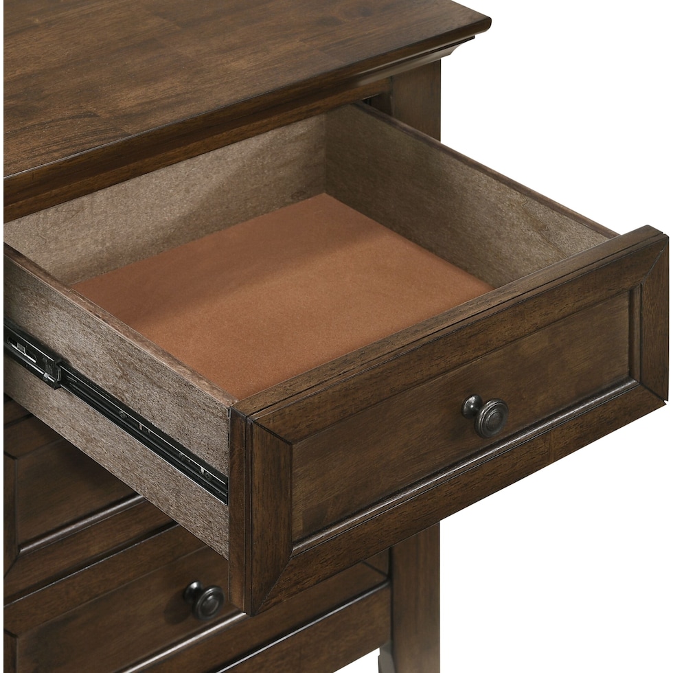 lincoln dark brown  pc queen bedroom   