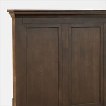 lincoln dark brown full bed   