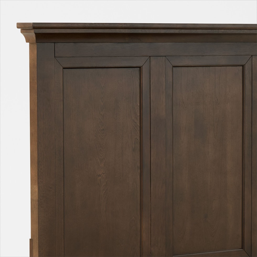 lincoln dark brown full bed   
