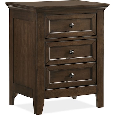 Lincoln Charging Nightstand - Hickory