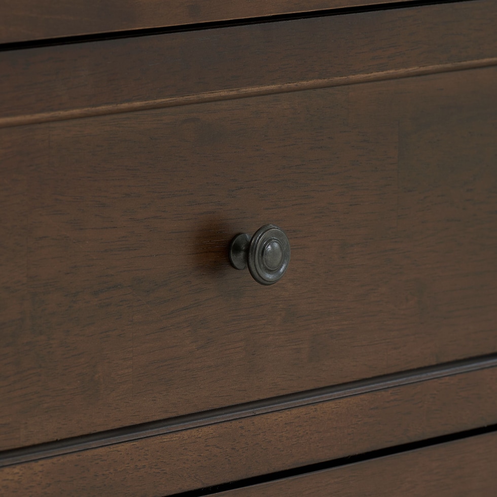 lincoln dark brown twin bed   
