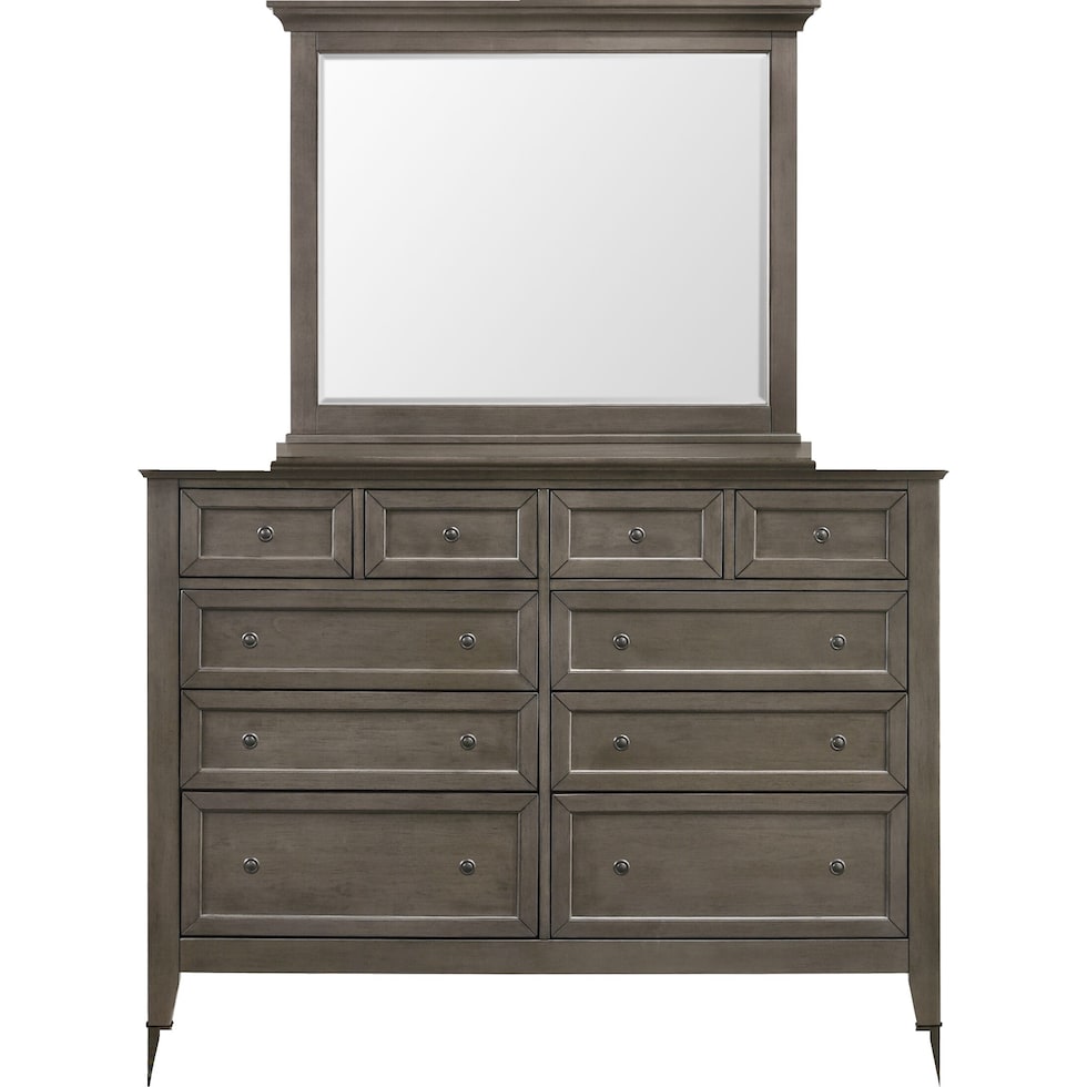 lincoln gray  pc twin bedroom   