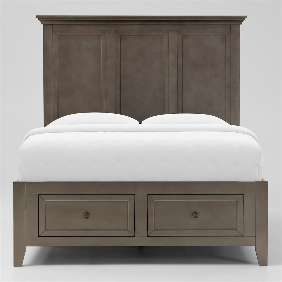 lincoln gray full bed   