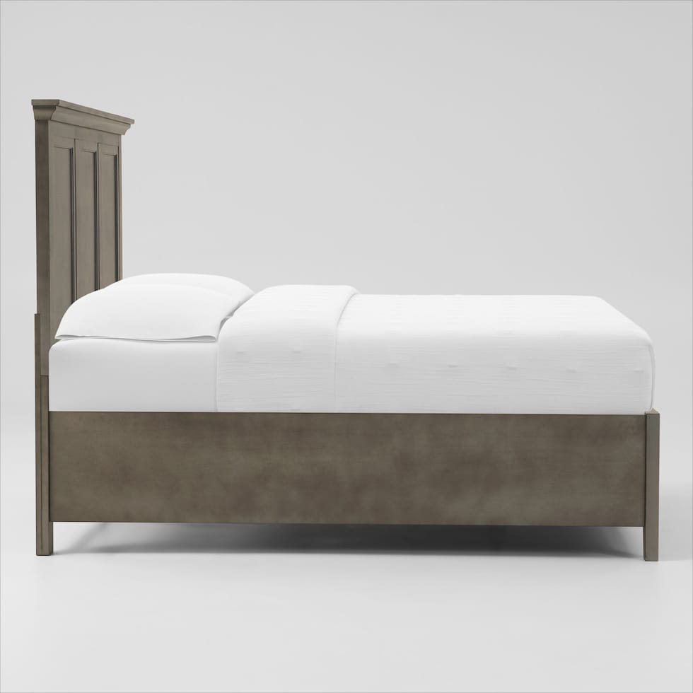 lincoln gray full bed   