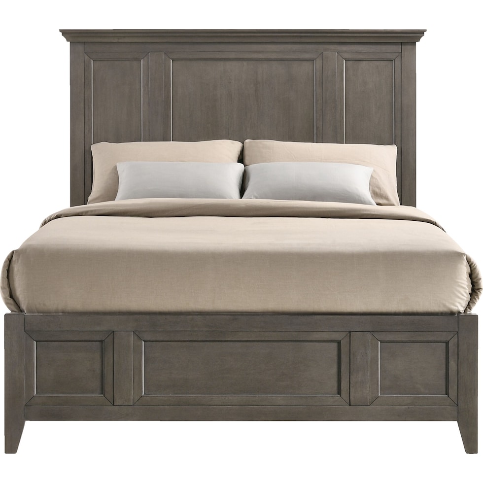 lincoln gray king bed   