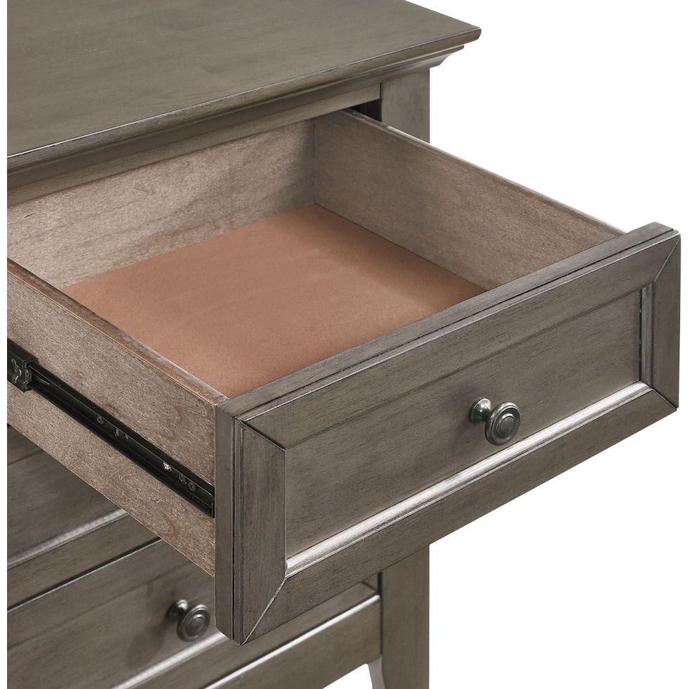 lincoln gray nightstand   