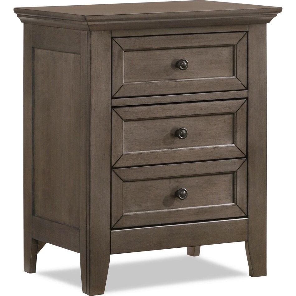 lincoln gray nightstand   