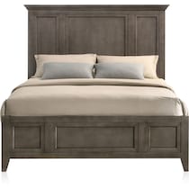 lincoln gray queen bed   