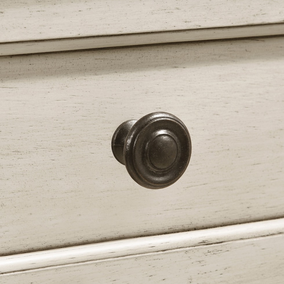lincoln white dresser and mirror   