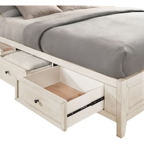 lincoln white king bed   