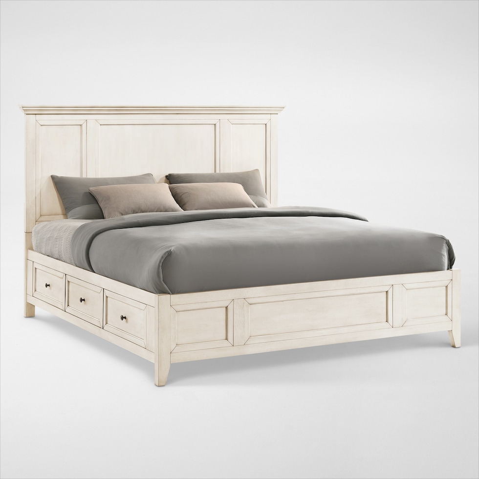 lincoln white king bed web   