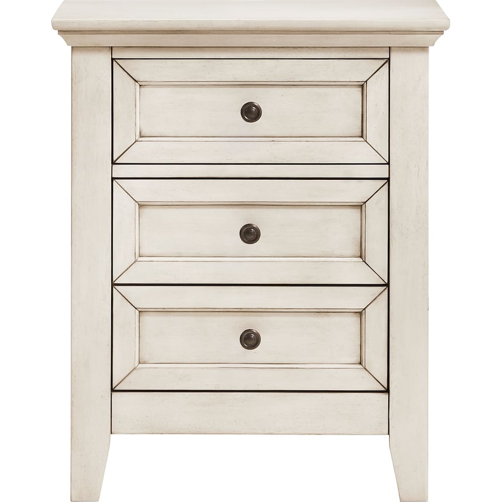 lincoln white nightstand   