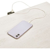 lincoln white nightstand   