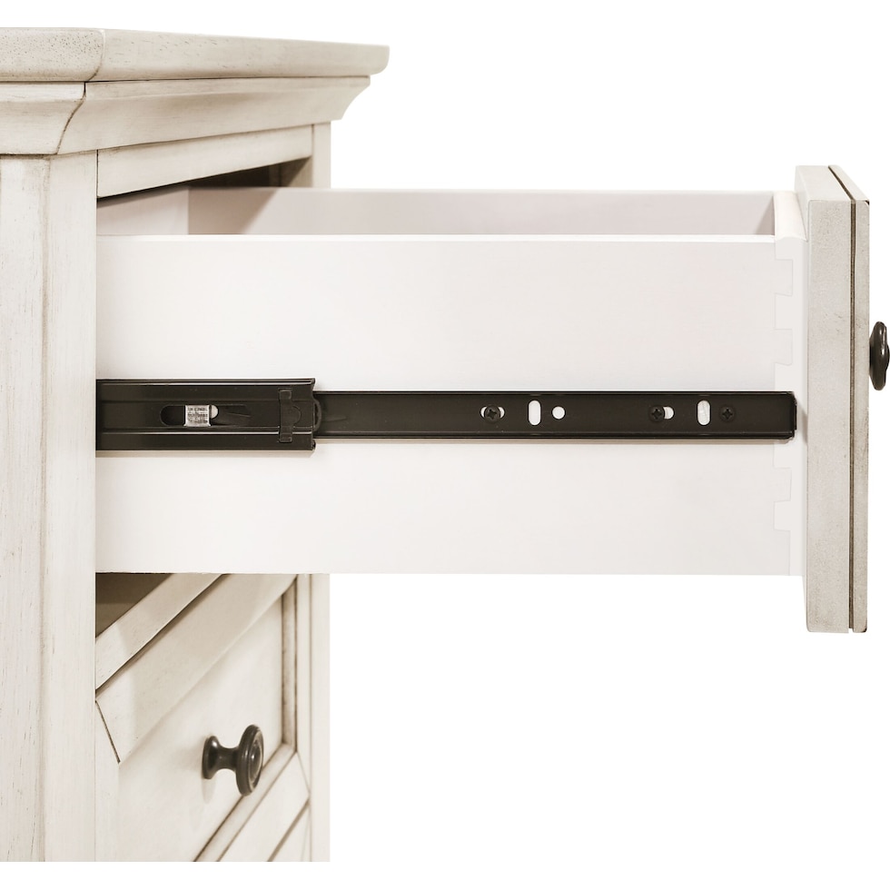 lincoln white nightstand   