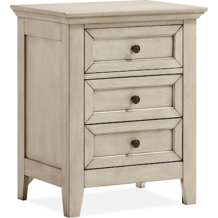 Lincoln Charging Nightstand - White